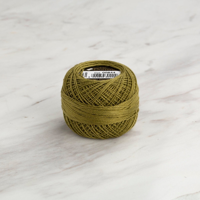 Domino Cotton Perle Size 12 Embroidery Thread (5 g), Green – 4590012-00844