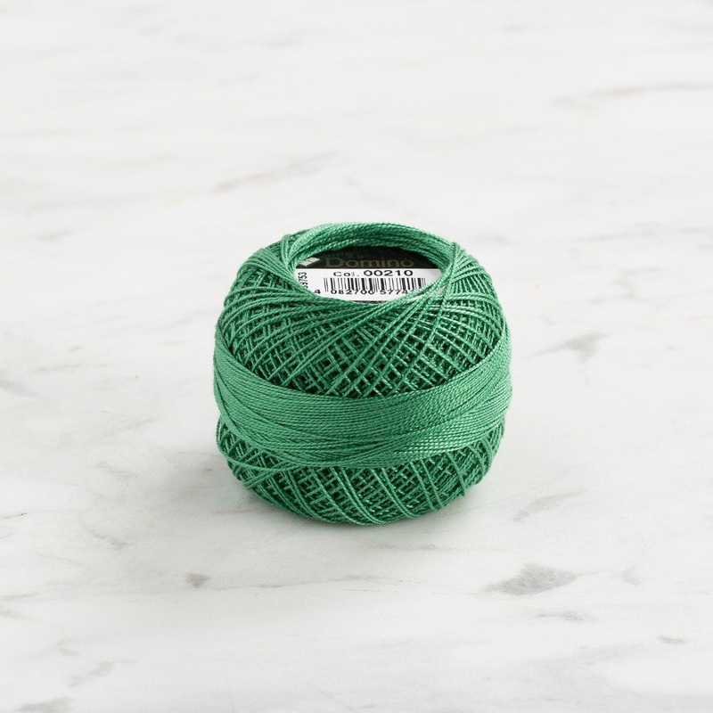 Domino Cotton Perle Size 12 Embroidery Thread (5 g), Green – 4590012-210