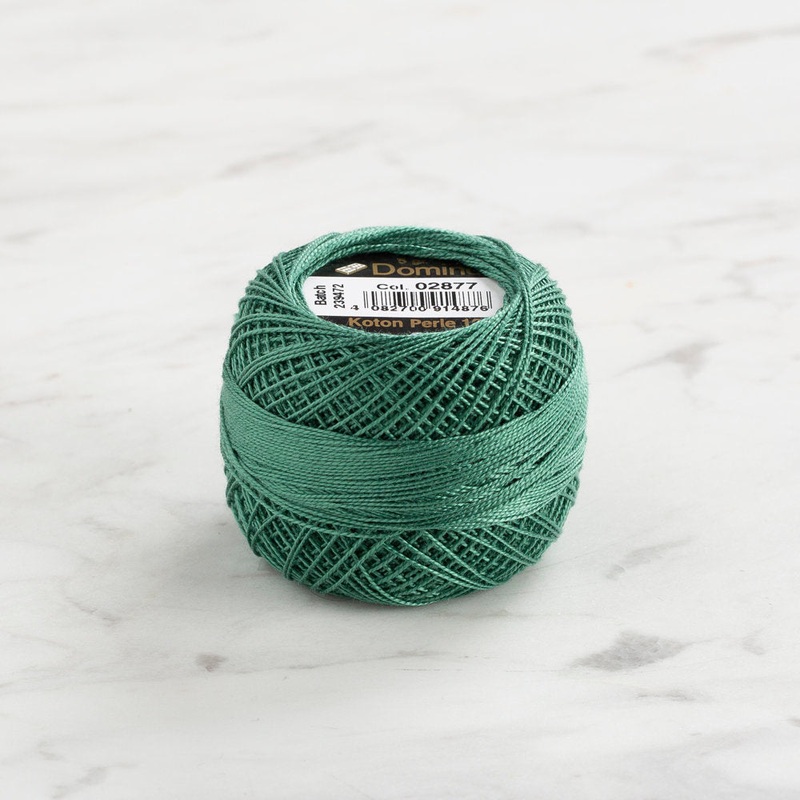 Domino Cotton Perle Size 12 Embroidery Thread (5 g), Green – 4590012-2877