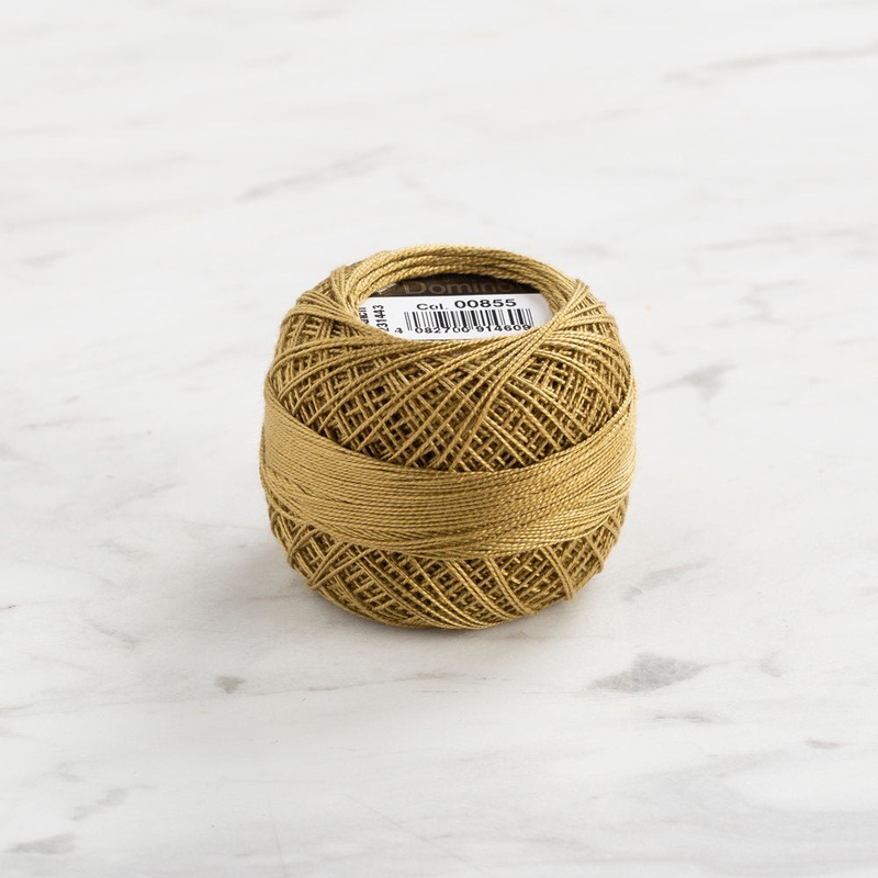 Domino Cotton Perle Size 12 Embroidery Thread (5 g), Green – 4590012-855