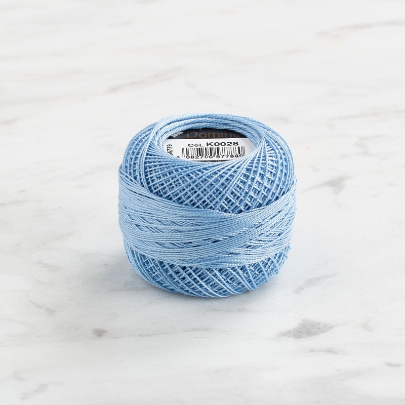 Domino Cotton Perle Size 12 Embroidery Thread (5 g), Light Blue – 4590012-K0028