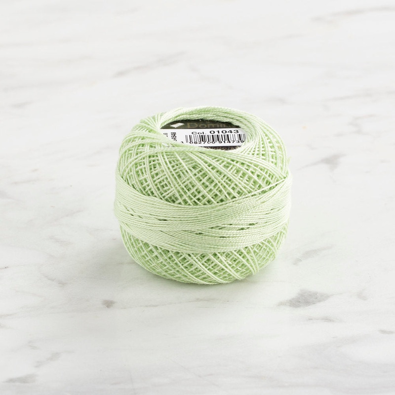 Domino Cotton Perle Size 12 Embroidery Thread (5 g), Light Green – 4590012-1043