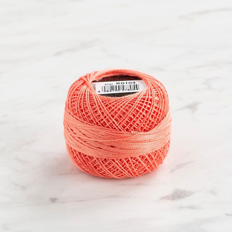 Domino Cotton Perle Size 12 Embroidery Thread (5 g), Light pink – 4590012-K0104