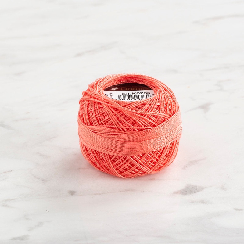 Domino Cotton Perle Size 12 Embroidery Thread (5 g), Light pink – 4590012-K0235