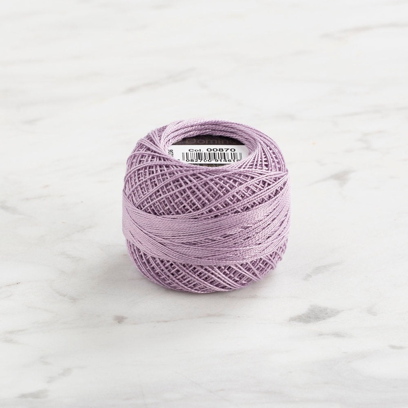 Domino Cotton Perle Size 12 Embroidery Thread (5 g), Lilac – 4590012-870
