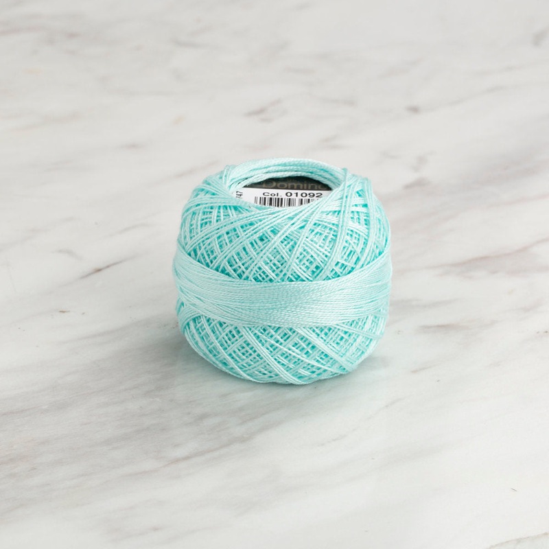 Domino Cotton Perle Size 12 Embroidery Thread (5 g), Mint – 4590012-01092