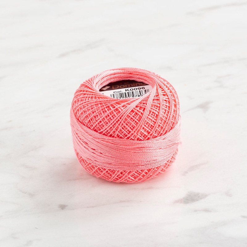 Domino Cotton Perle Size 12 Embroidery Thread (5 g), Pink – 4590012-K0096