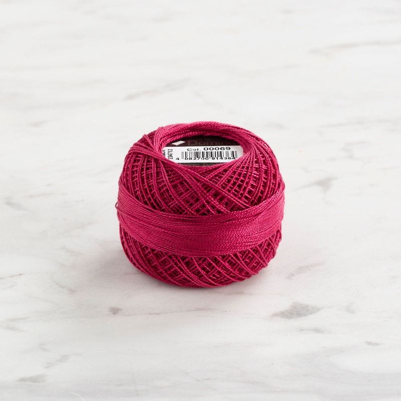 Domino Cotton Perle Size 12 Embroidery Thread (5 g), Plum – 4590012-69