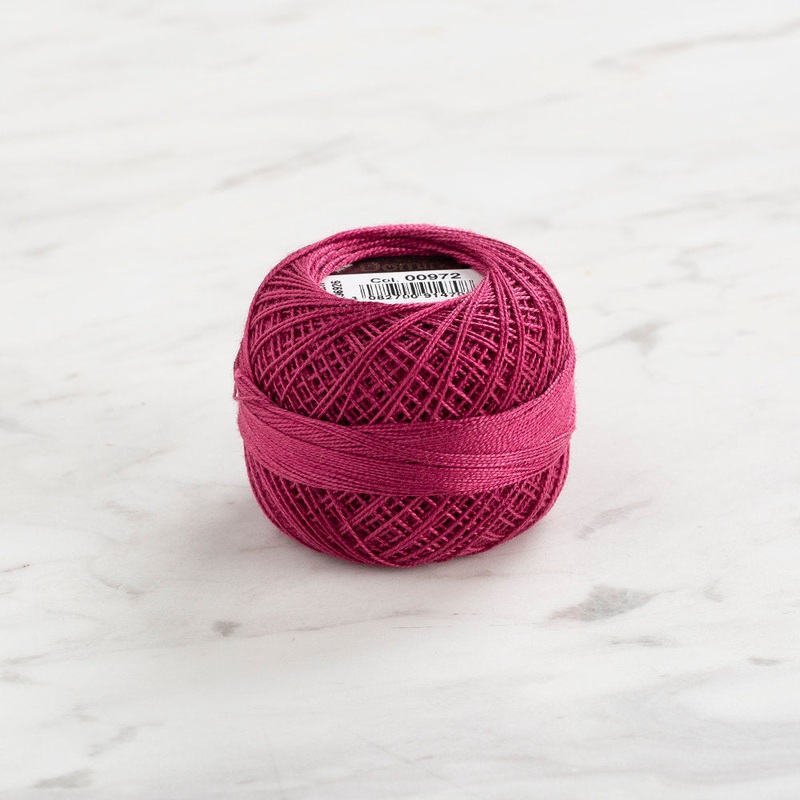 Domino Cotton Perle Size 12 Embroidery Thread (5 g), Plum – 4590012-972