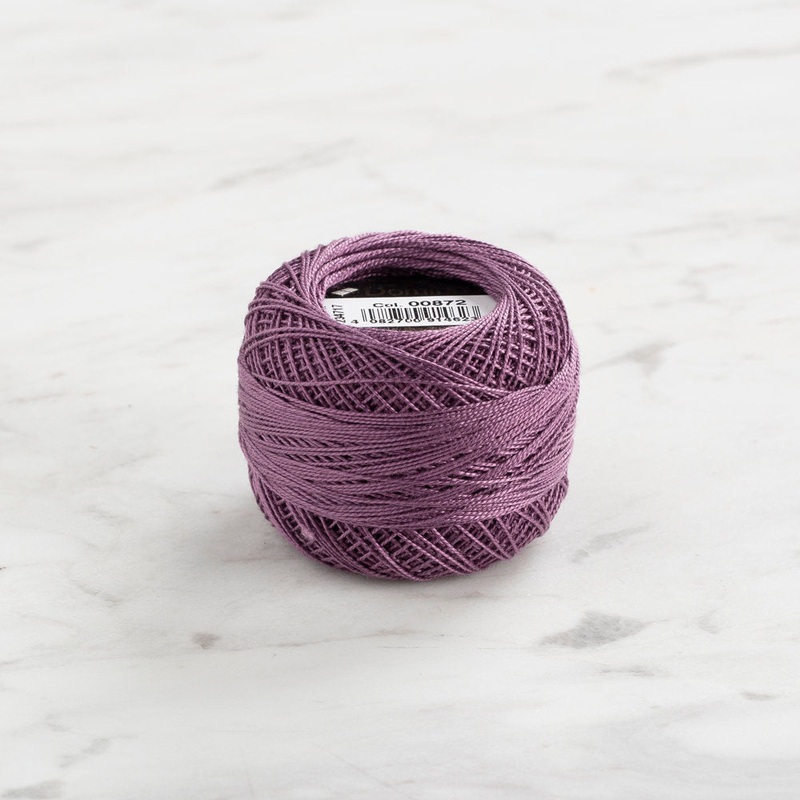 Domino Cotton Perle Size 12 Embroidery Thread (5 g), Purple – 4590012-872