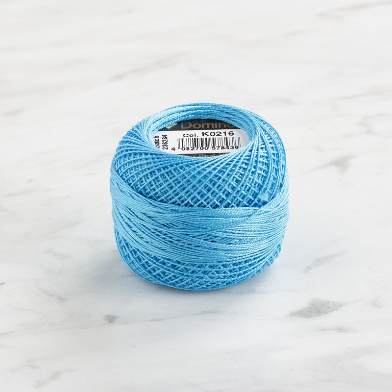 Domino Cotton Perle Size 12 Embroidery Thread (5 g), Turquoise – 4590012-K0216
