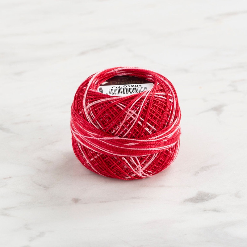 Domino Cotton Perle Size 12 Embroidery Thread (5 g), Variegated – 4590012-1204