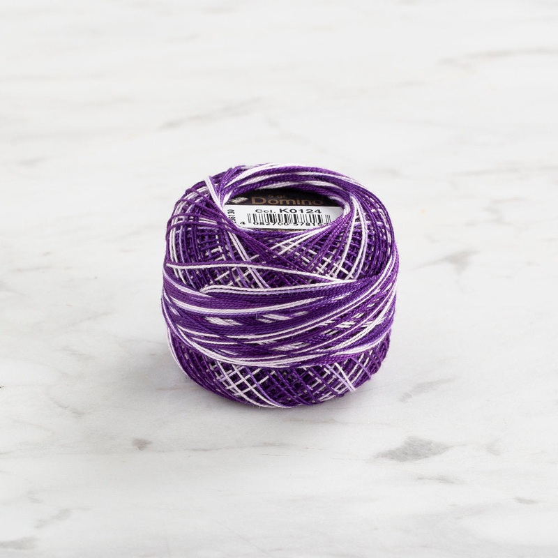Domino Cotton Perle Size 12 Embroidery Thread (5 g), Variegated – 4590012-K0124