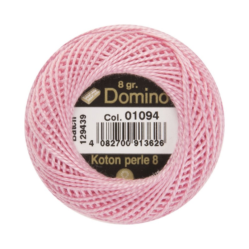 Domino Cotton Perle Size 8 Embroidery Thread (8 g), Lilac – 4598008-01094