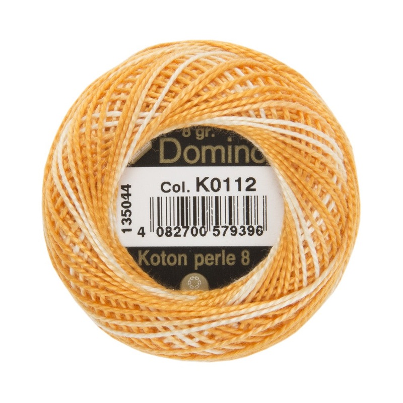 Domino Cotton Perle Size 8 Embroidery Thread (8 g), Variegated – 4598008-K0112