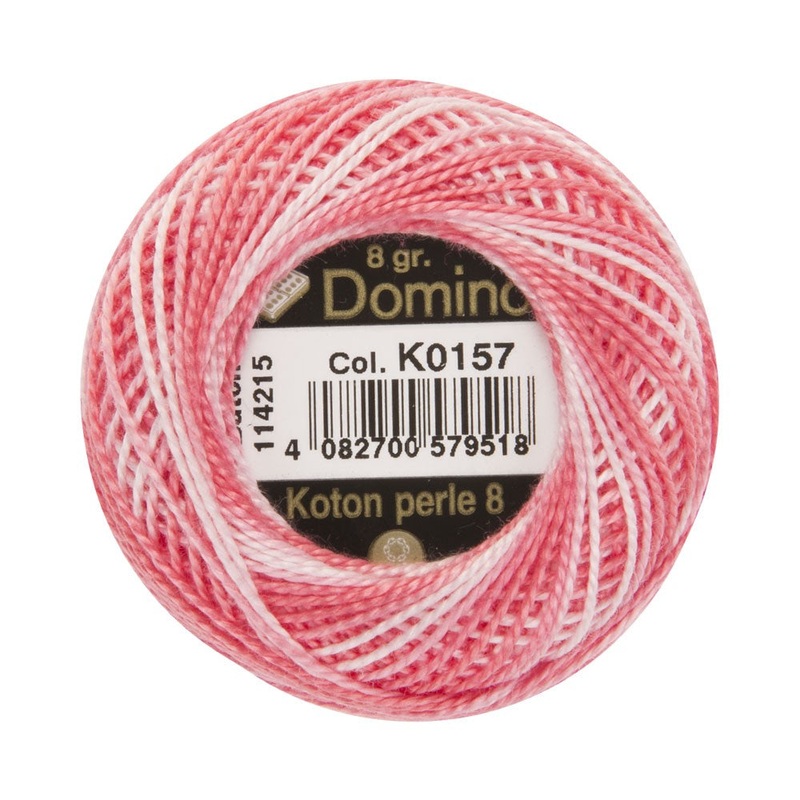 Domino Cotton Perle Size 8 Embroidery Thread (8 g), Variegated – 4598008-K0157