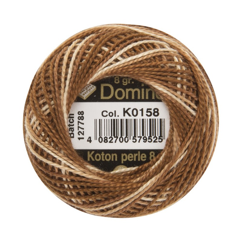 Domino Cotton Perle Size 8 Embroidery Thread (8 g), Variegated – 4598008-K0158