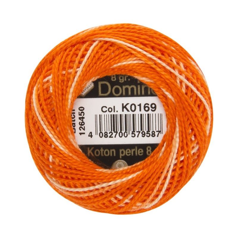 Domino Cotton Perle Size 8 Embroidery Thread (8 g), Variegated – 4598008-K0169