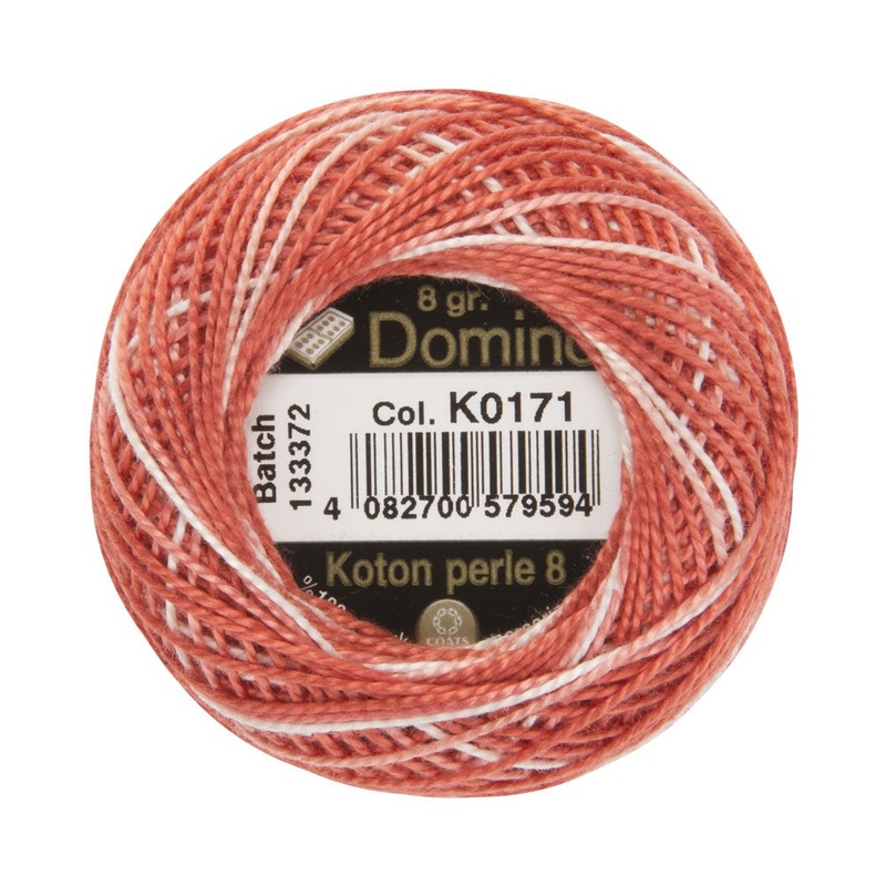 Domino Cotton Perle Size 8 Embroidery Thread (8 g), Variegated – 4598008-K0171