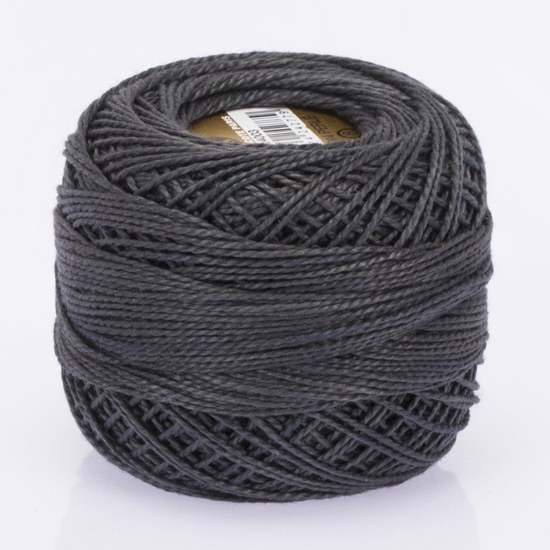 Madame Tricote Paris Koton Perle No:8 Embroidery Thread, Grey – 4003