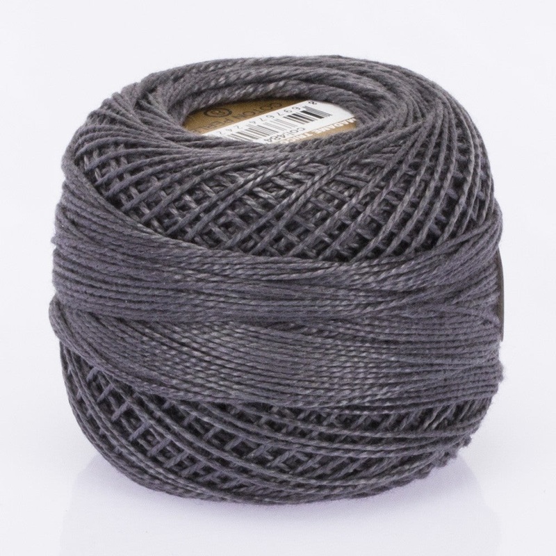 Madame Tricote Paris Koton Perle No:8 Embroidery Thread, Grey – 484