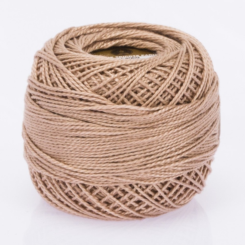 Madame Tricote Paris Koton Perle No:8 Embroidery Thread, Pastel Pink – 4009