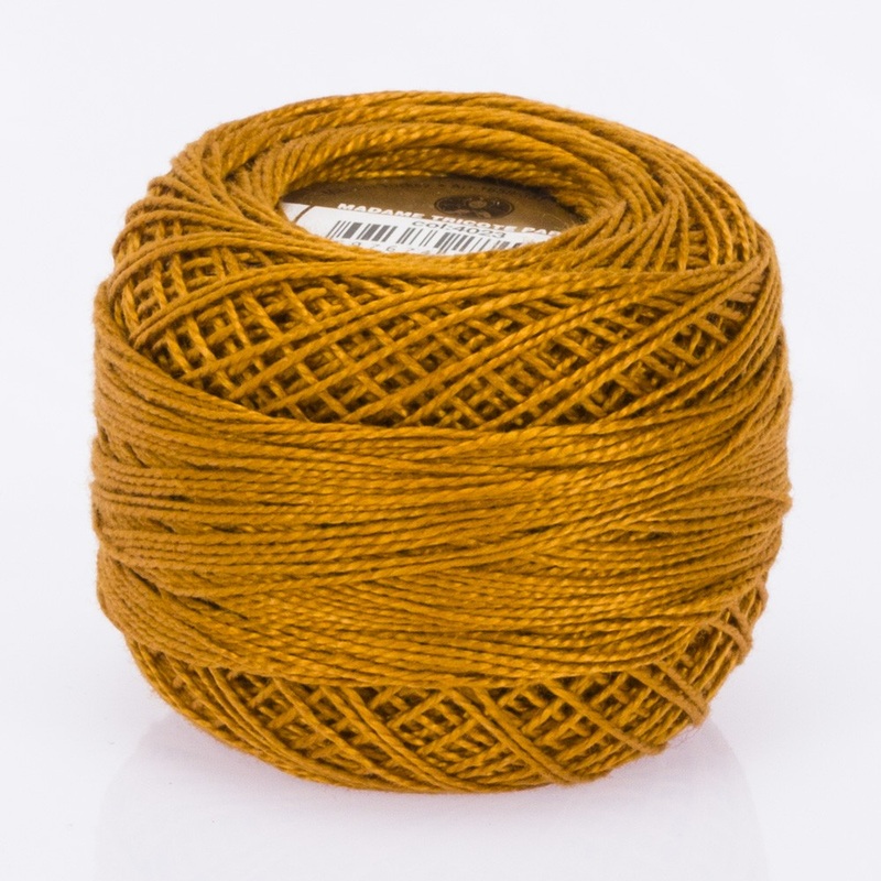 Madame Tricote Paris Koton Perle No:8 Embroidery Thread, Saffron – 4023