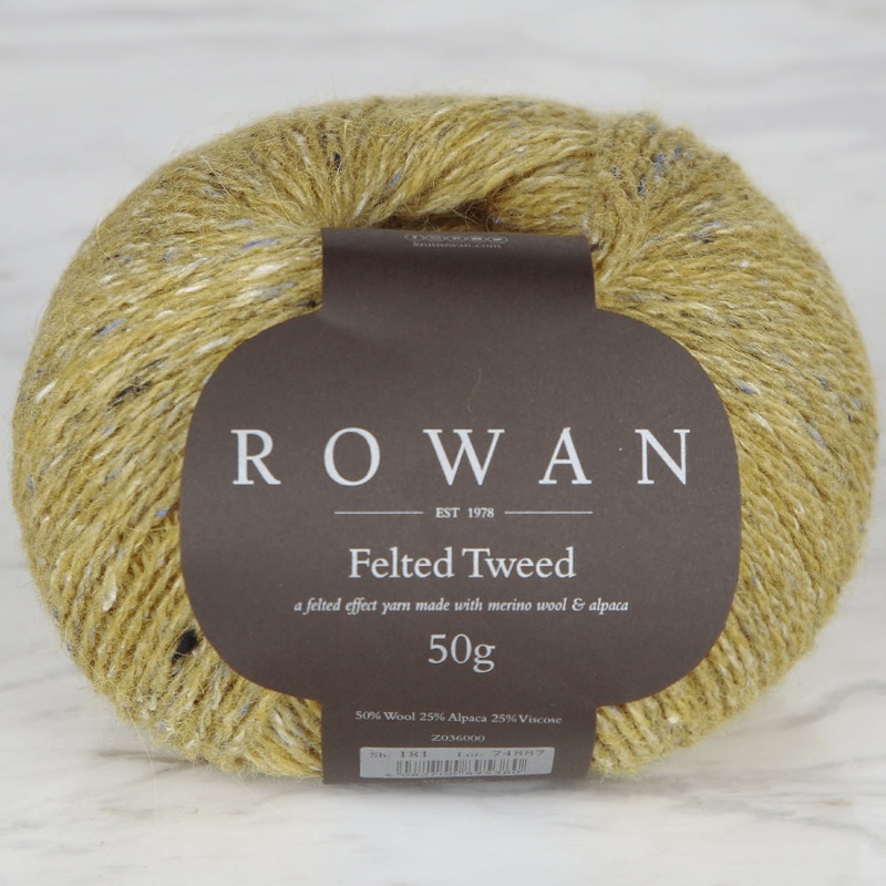 Rowan Felted Tweed 50gr Yarn , Mustard – 181