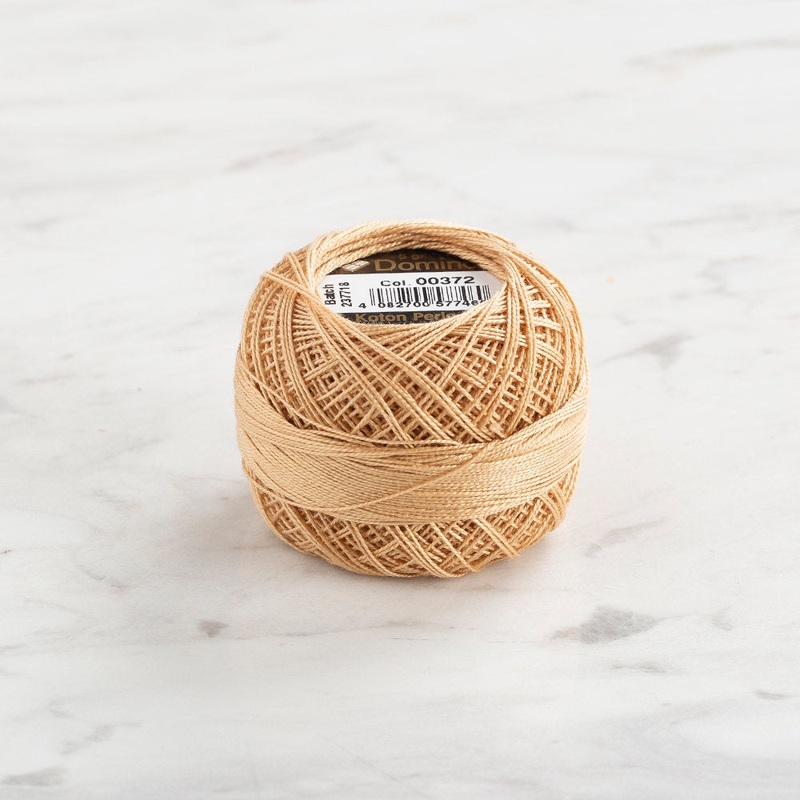 Domino Cotton Perle Size 12 Embroidery Thread (5 g), Beige – 4590012-372