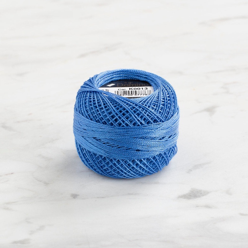 Domino Cotton Perle Size 12 Embroidery Thread (5 g), Blue – 4590012-K0013
