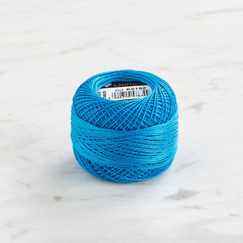 Domino Cotton Perle Size 12 Embroidery Thread (5 g), Blue – 4590012-K0192