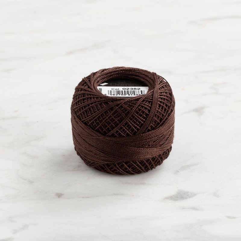 Domino Cotton Perle Size 12 Embroidery Thread (5 g), Brown – 4590012-2382