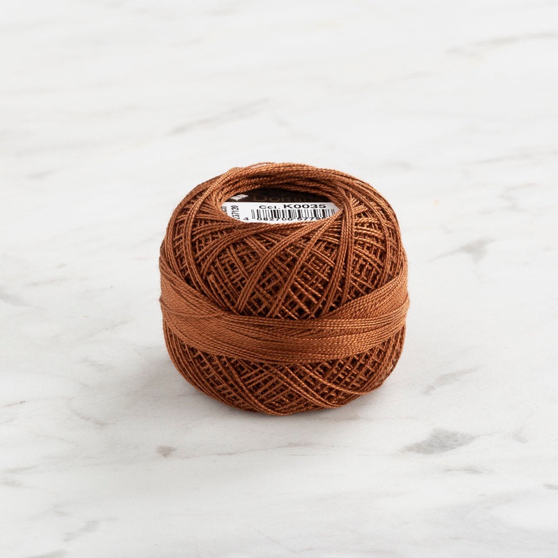 Domino Cotton Perle Size 12 Embroidery Thread (5 g), Brown – 4590012-K0035