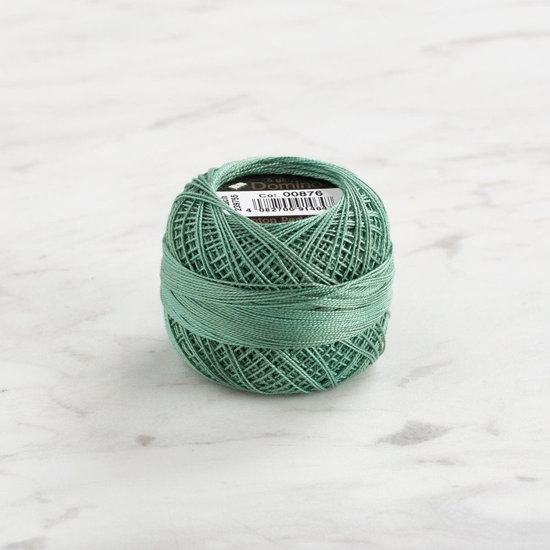 Domino Cotton Perle Size 12 Embroidery Thread (5 g), Green – 4590012-876