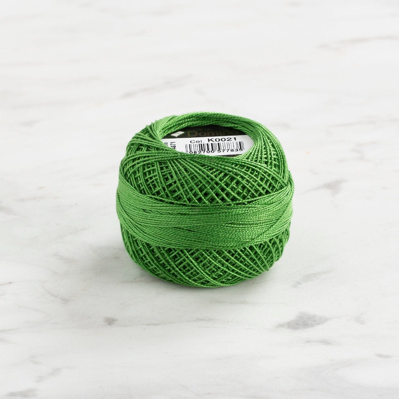 Domino Cotton Perle Size 12 Embroidery Thread (5 g), Green – 4590012-K0021