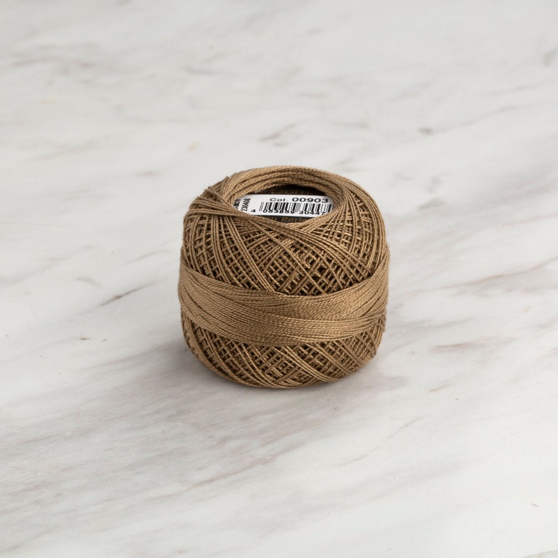 Domino Cotton Perle Size 12 Embroidery Thread (5 g), Latte – 4590012-00903