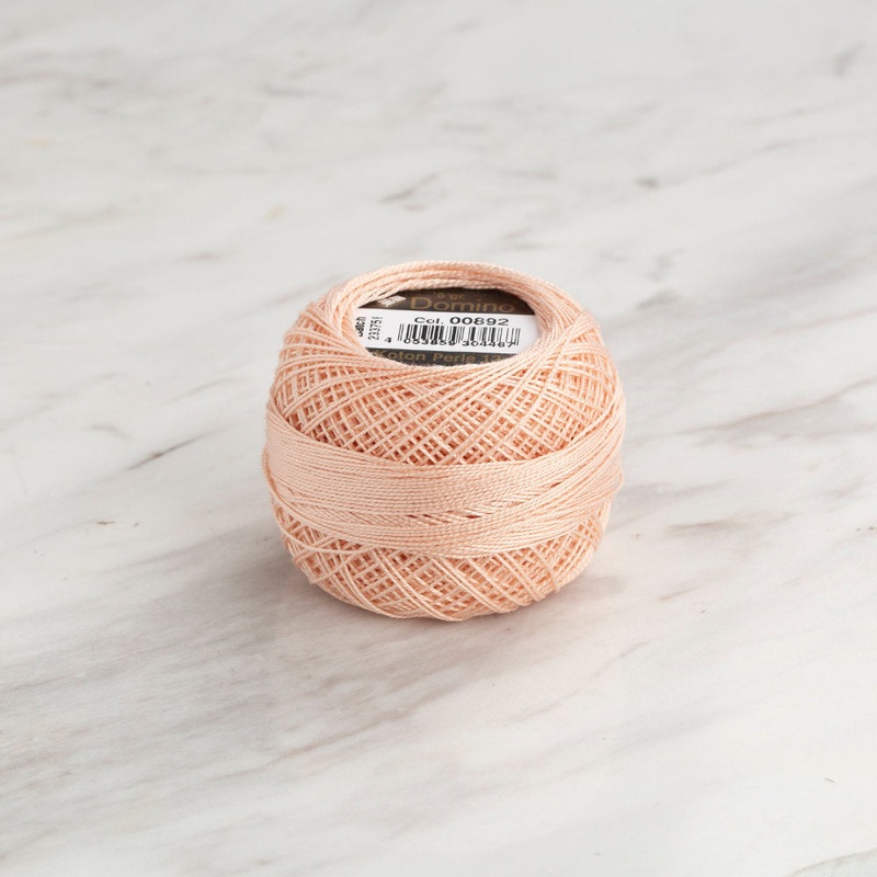 Domino Cotton Perle Size 12 Embroidery Thread (5 g), Light Pink – 4590012-00892
