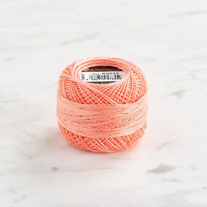 Domino Cotton Perle Size 12 Embroidery Thread (5 g), Light pink – 4590012-K0234
