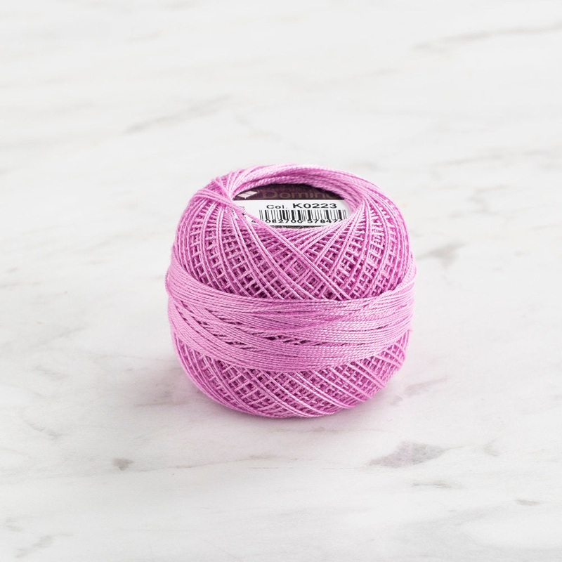 Domino Cotton Perle Size 12 Embroidery Thread (5 g), Lilac – 4590012-K0223