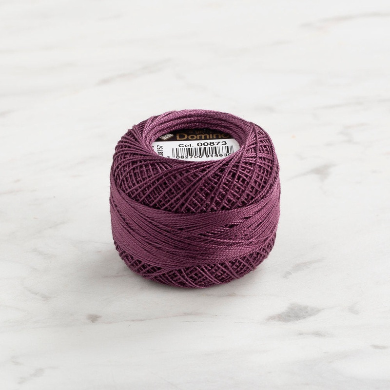 Domino Cotton Perle Size 12 Embroidery Thread (5 g), Purple – 4590012-873