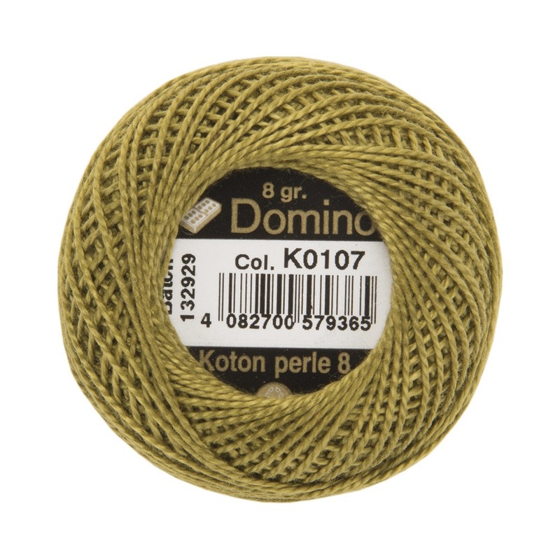 Domino Cotton Perle Size 8 Embroidery Thread (8 g), Brown – 4598008-K0107