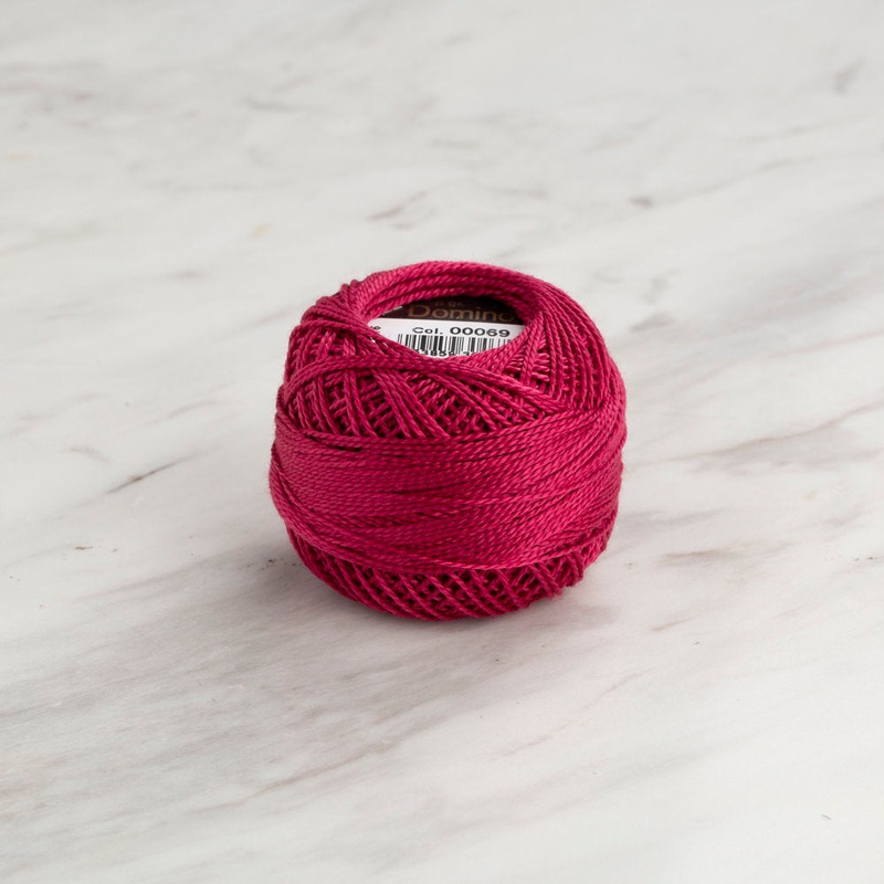 Domino Cotton Perle Size 8 Embroidery Thread (8 g), Light Plum – 4598008-00069