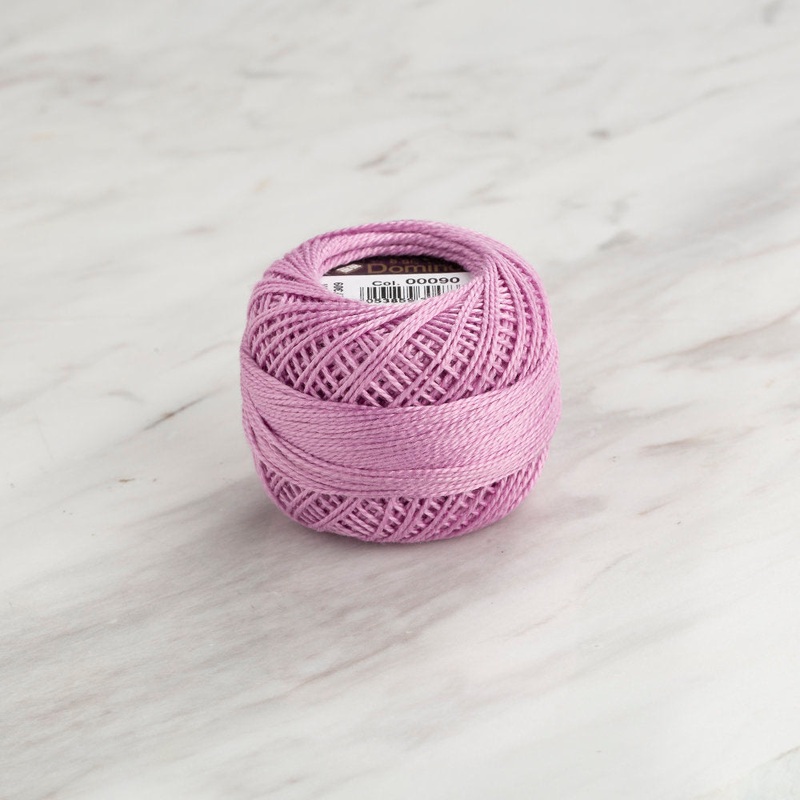 Domino Cotton Perle Size 8 Embroidery Thread (8 g), Lilac – 4598008-00090