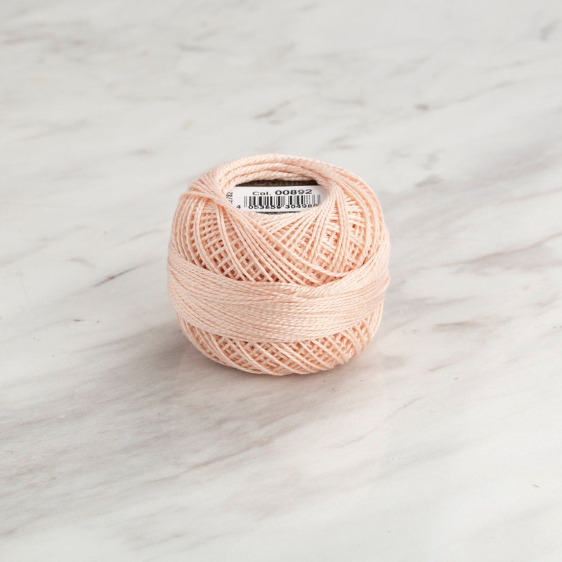 Domino Cotton Perle Size 8 Embroidery Thread (8 g), Tan – 4598008-00892