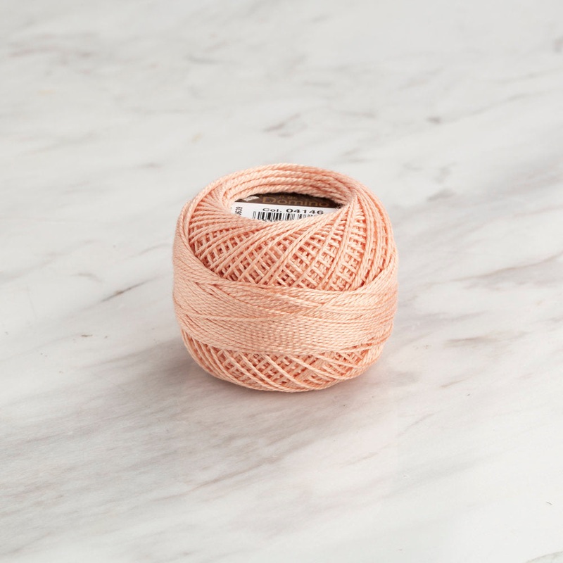 Domino Cotton Perle Size 8 Embroidery Thread (8 g), Tan – 4598008-04146