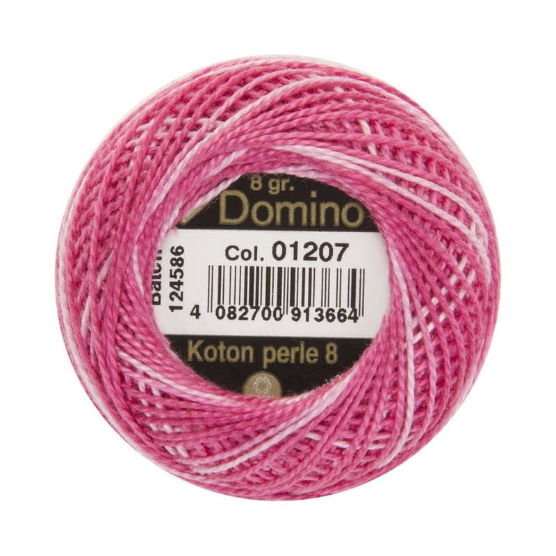 Domino Cotton Perle Size 8 Embroidery Thread (8 g), Variegated – 4598008-01207
