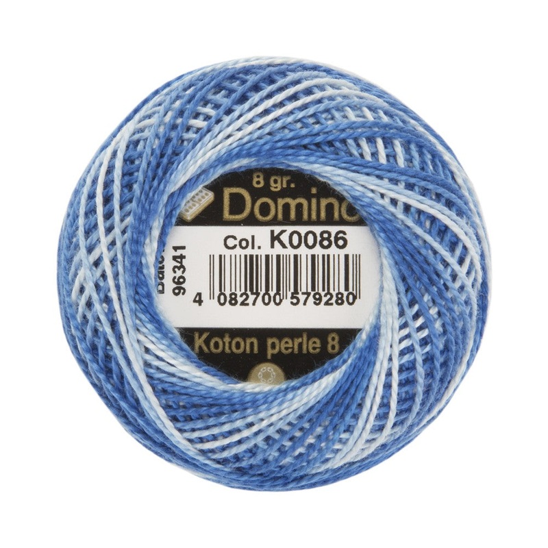 Domino Cotton Perle Size 8 Embroidery Thread (8 g), Variegated – 4598008-K0086