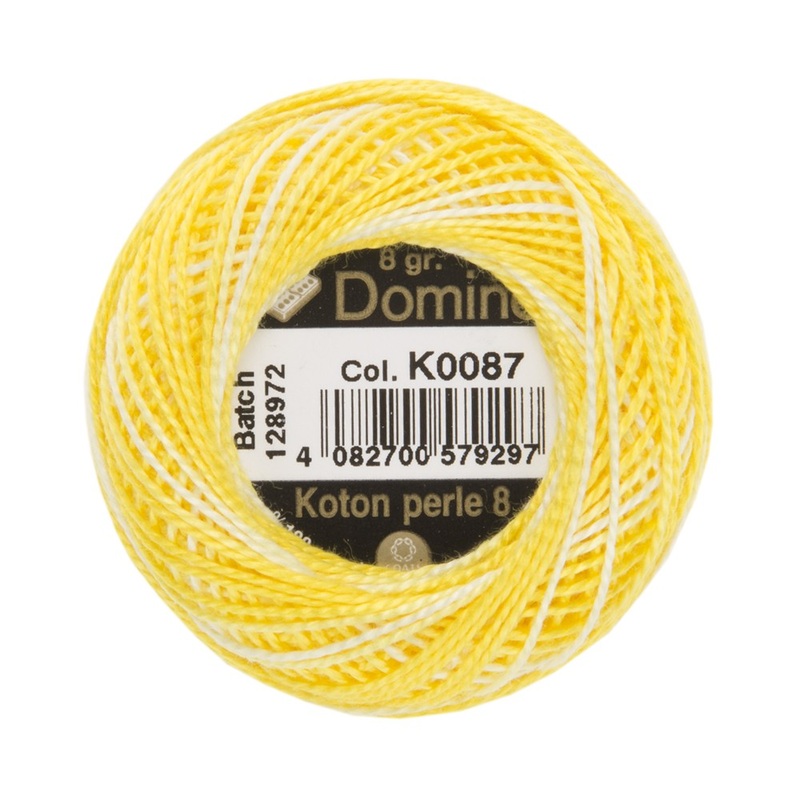 Domino Cotton Perle Size 8 Embroidery Thread (8 g), Variegated – 4598008-K0087