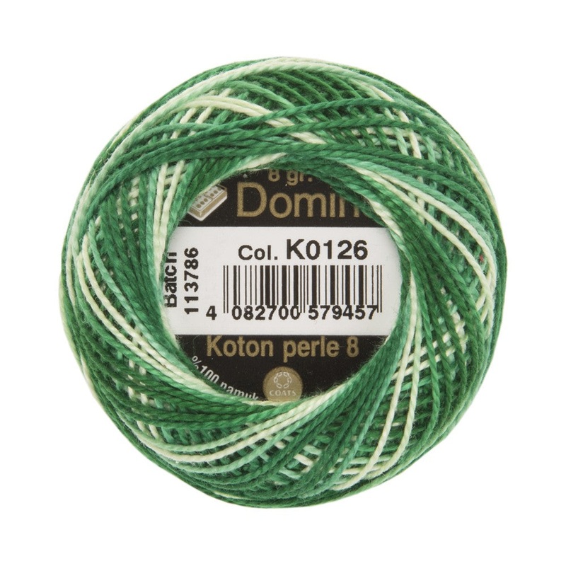 Domino Cotton Perle Size 8 Embroidery Thread (8 g), Variegated – 4598008-K0126