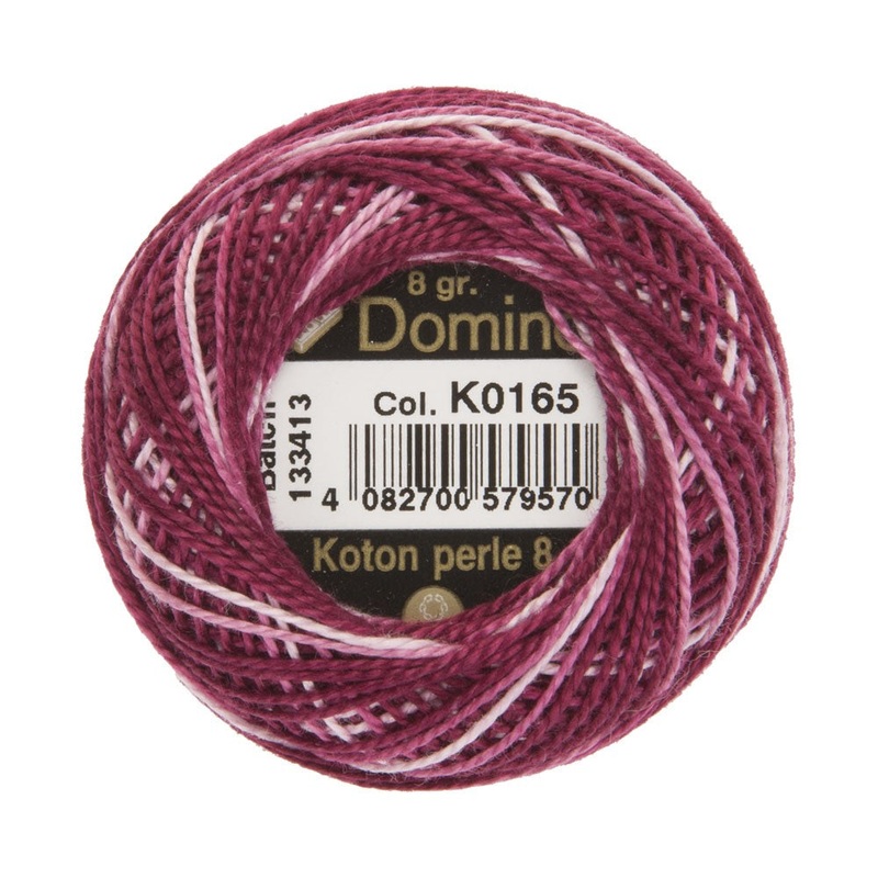 Domino Cotton Perle Size 8 Embroidery Thread (8 g), Variegated – 4598008-K0165